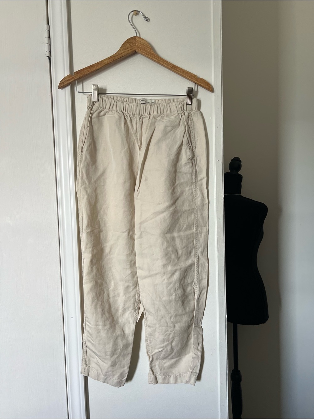 Abercrombie Linen Blend Pull-On Pants XXS Short Coastal Minimalist - Picture 2 of 5